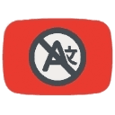 YouTube No Translation logo